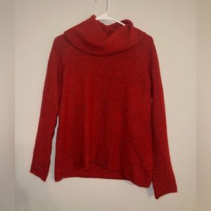 New Directions Red Turtleneck Sweater